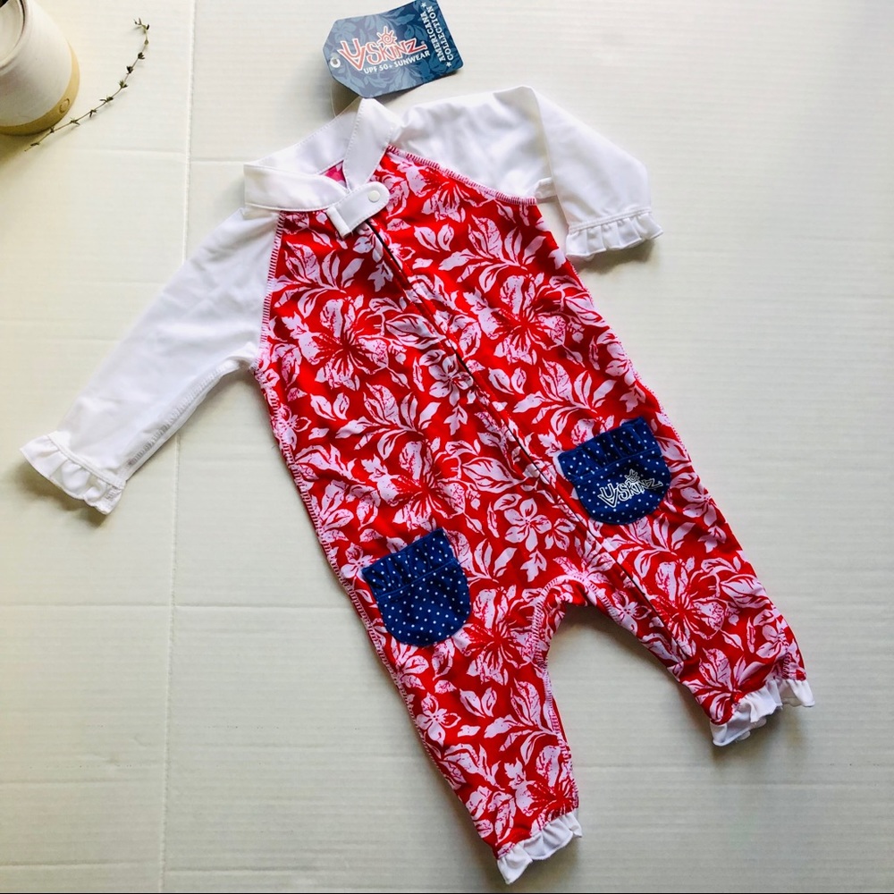 UV Skinz- NWT Baby Girls’ UPF 50+ Swim Suit 6/12M
